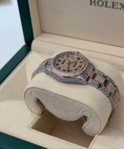 Alternative view of Rolex Datejust 31 Nuovo 2025 oro rosa full diamanti full set con documenti e scatola