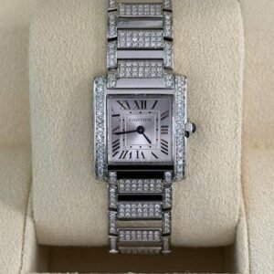 Cartier Tank Nuovo 2024 full diamanti full set con documenti e scatola