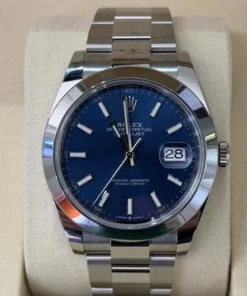 Rolex Datejust 41 Blu index NUOVO 2025 Italia full set con documenti e scatola