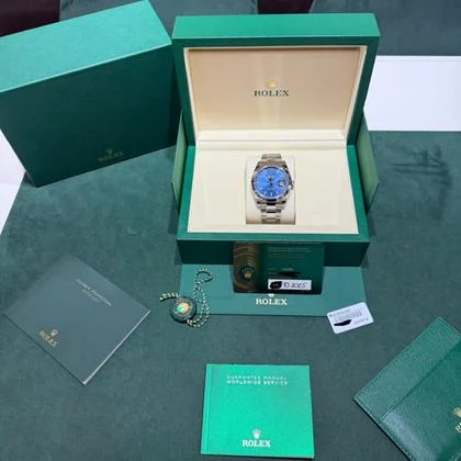 Rolex Datejust 41 Blu index NUOVO 2025 Italia full set con documenti e scatola - Image 4