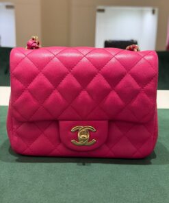 Chanel Mini Square Classic Lambskin card Chanel  Certificato entrupy