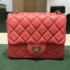 Chanel Mini Square Classic Lambskin Single Flap Certificato Entrupy
