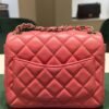 Chanel Mini Square Classic Lambskin Single Flap Certificato Entrupy