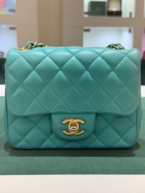 Chanel Mini Square 17 Card Chanel con certificato a parte Entrupy