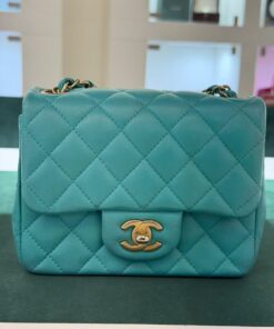 Alternative view of Chanel Mini Square 17 Card Chanel con certificato a parte Entrupy