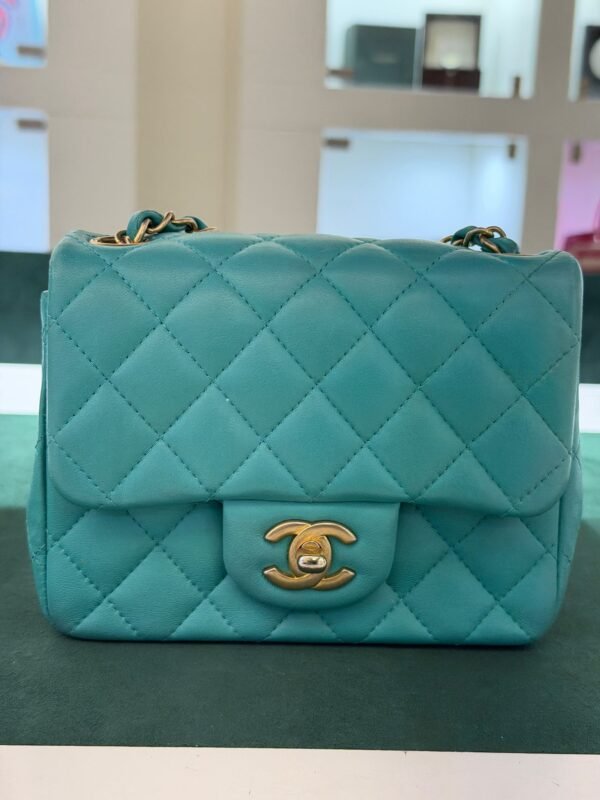Chanel Mini Square 17 Card Chanel con certificato a parte Entrupy