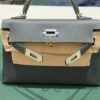 Hermès Kelly II Sellier Mini – vert  - Epsom –  Sellier - Electrum Silver Hardware NUOVA