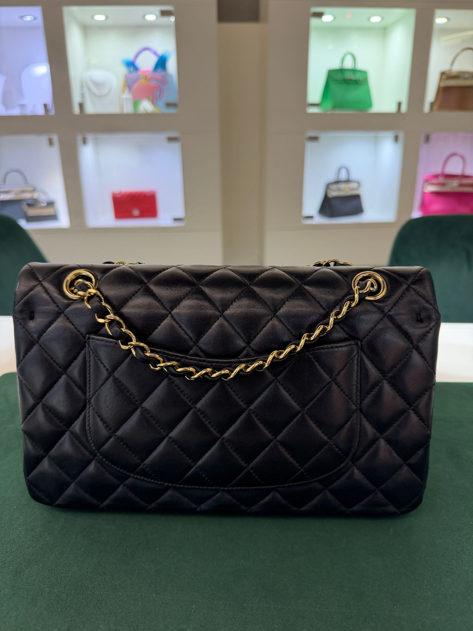 Chanel Classic Double Flap Bag Medium noir nero - Image 3