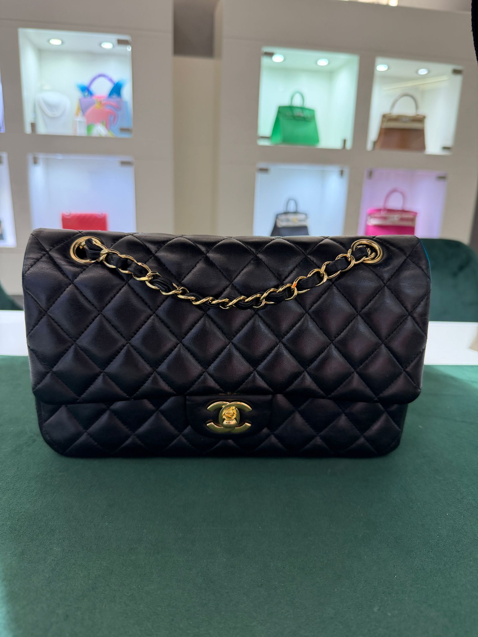 Chanel Classic Double Flap Bag Medium noir nero - Image 5