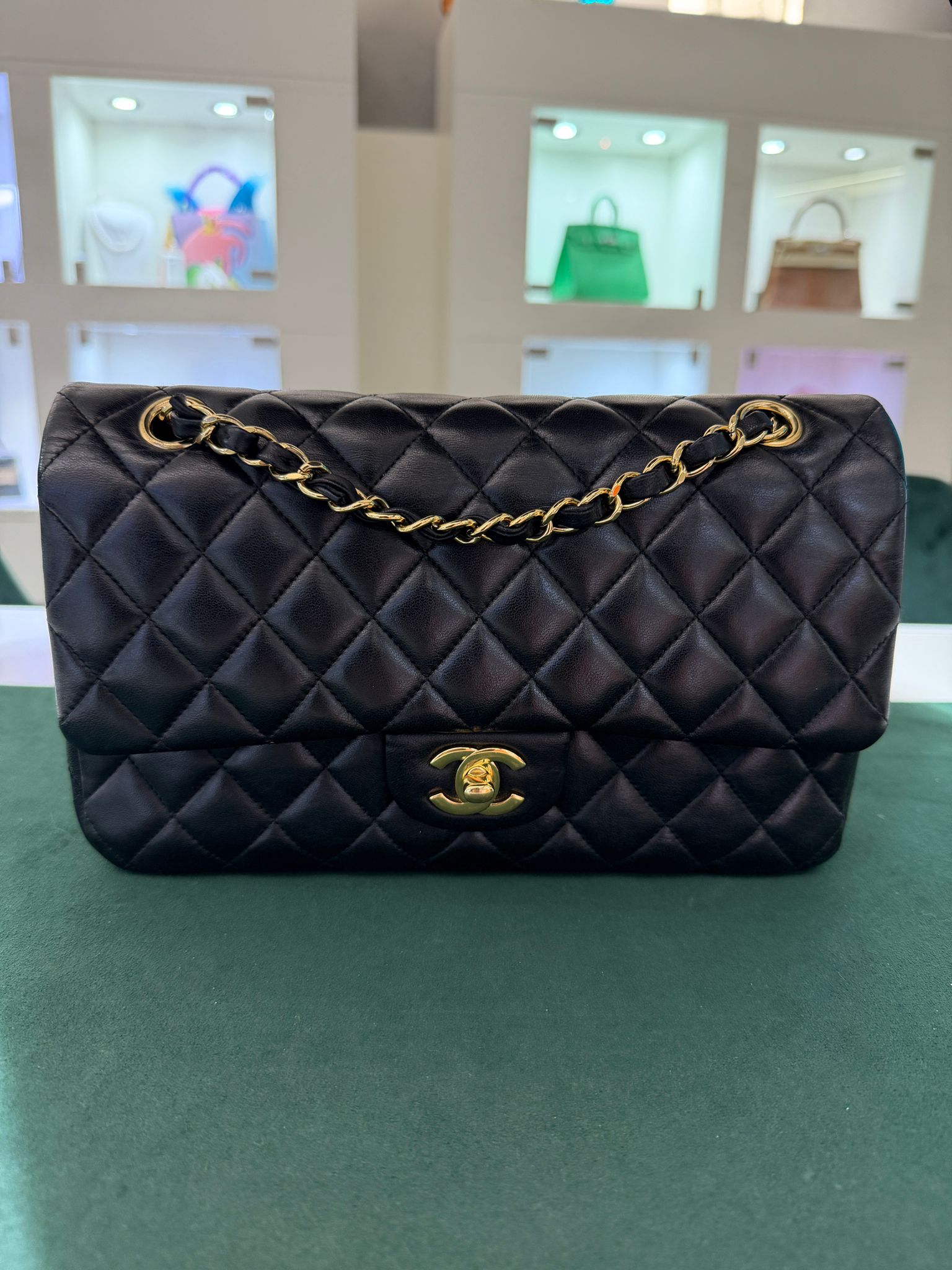 Chanel Classic Double Flap Bag Medium noir nero
