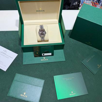 Rolex Datejust 31 NUOVO 2025 Jubilee quadrante in diamanti grey full set con documenti - Image 4