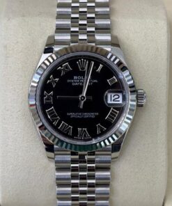 Rolex Datejust 31 NUOVO 2025 Italia jubilee nero romani full set con documenti e scatola