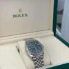 Rolex Datejust 36 verde menta green NUOVO 2025 Novembre Italia full set con documenti e scatola