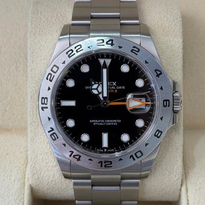 Rolex Explorer II Black dial 42mm del 2022 Italia full set top condition con documenti e scatola