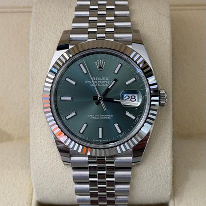 Rolex Datejust 41 NUOVO 2025 Novembre jubilee verde menta green full set con documenti e scatola