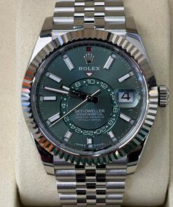 Rolex Sky-Dweller 42mm Green menta verde jubilee NUOVO 2025 Novembre New model full set