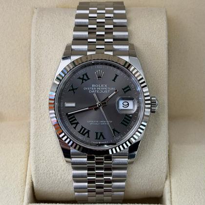 Rolex Datejust 36 36mm Wimbledon NUOVO 2024 FULL FULL STICKERS Jubilee full set con documenti