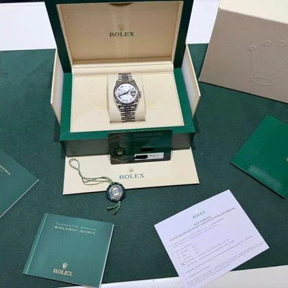 Rolex Datejust 36 36mm Wimbledon NUOVO 2024 FULL FULL STICKERS Jubilee full set con documenti - Image 3