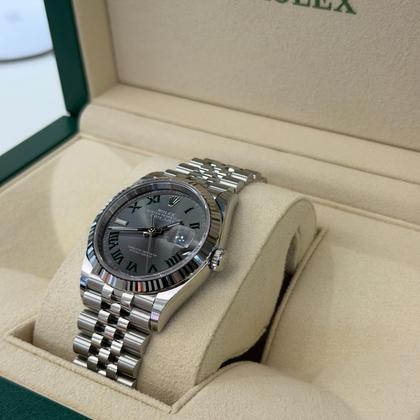 Rolex Datejust 36 36mm Wimbledon NUOVO 2024 FULL FULL STICKERS Jubilee full set con documenti - Image 5