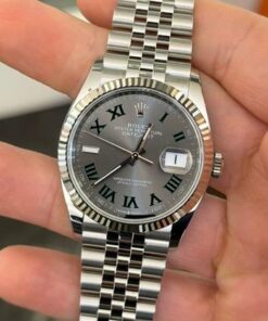 Alternative view of Rolex Datejust 36 36mm Wimbledon NUOVO 2025 Jubilee full set con documenti e scatola Rolex