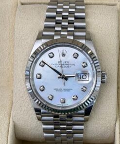 Rolex Datejust 36 quadrante in diamanti madreperla MOP del 2023 full set excellent condition
