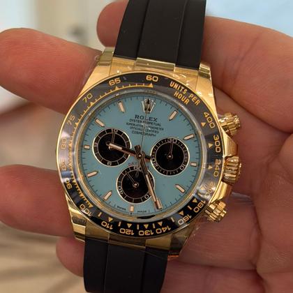Rolex Daytona TIFFANY NUOVO 2025 oysterflex oro giallo full set con documenti e scatola - Image 5