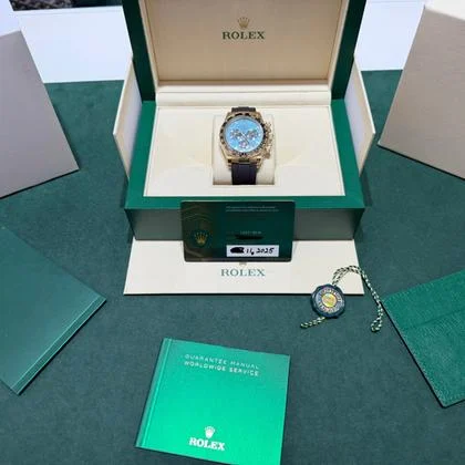 Rolex Daytona TIFFANY NUOVO 2025 oysterflex oro giallo full set con documenti e scatola - Image 6