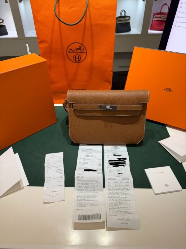 Hermès Kelly Dépêches 25 NUOVA 2025 pellame togo color gold