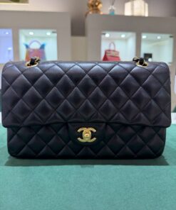 Chanel Classic Double Flap Bag Medium noir nero
