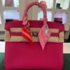 Hermès Birkin 25 retourne veau togo colore rose mexico stampa K NUOVA 2025 Ottobre hardware palladio full set