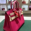 Hermès Birkin 25 retourne veau togo colore rose mexico stampa K NUOVA 2025 Ottobre hardware palladio full set