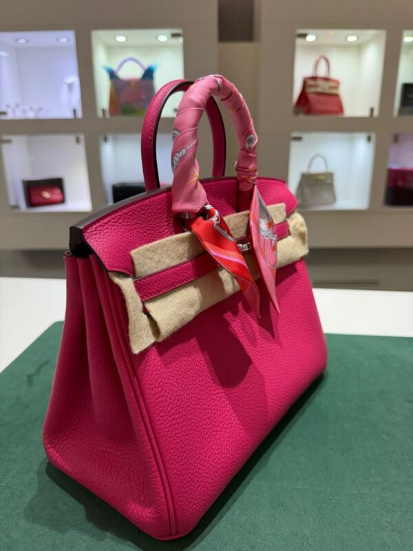 Hermès Birkin 25 retourne veau togo colore rose mexico stampa K NUOVA 2025 Ottobre hardware palladio full set