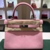 Hermès Kelly 28 retourne veau pellame taurillon clemence NUOVA 2025 Agosto seriale K color rose sakura