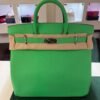 Herm&egrave;s Sac Haut courroies 40 pellame togo color vert NUOVA 2024 seriale W Full stickers full pellicole full set hardware palladio