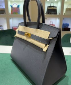 Alternative view of Hermès Birkin 30 sellier veau epsom Gris antracite stampa K NUOVA 2025 hardware dorato full set