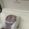 Rolex Datejust 36 del 2009 pink floral dial ghiera in diamanti full set top condition