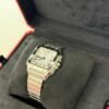 Cartier Santos De Cartier 35mm NUOVO 2025 bianco white doppio cinturino full set con documenti