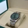 Rolex Datejust 36 verde menta green NUOVO 2025 Dicembre Oyster Italia full set con documenti