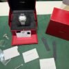 Cartier Santos large 39,8mm automatic NUOVO 2025 black dial full set doppio cinturino