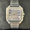 Cartier Santos large 39,8mm automatic NUOVO 2025 black dial full set doppio cinturino