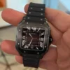 Cartier Santos De Cartier large 40 mm NUOVO 2025 black edition doppio cinturino full set