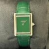Cartier Tank Must De Cartier large quartz NUOVO 2025 Dicembre verde full set con scatola