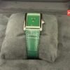 Cartier Tank Must De Cartier large quartz NUOVO 2025 Dicembre verde full set con scatola