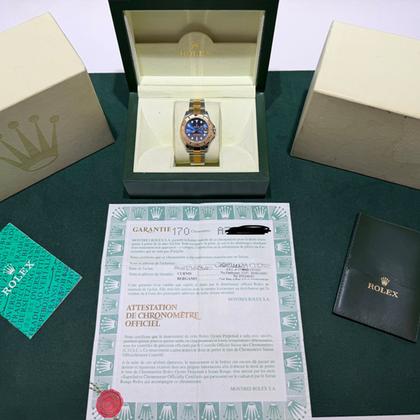Rolex Yacht-Master blu acciaio oro 35mm del 2000 Italia full set top condition con documenti - Image 3
