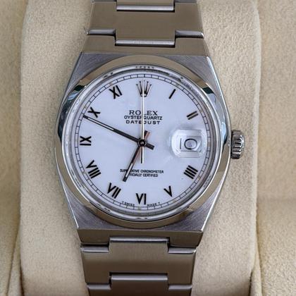 Rolex Datejust Oysterquartz 36mm del 1990 full set top condition con documenti e scatola