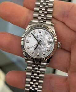 Alternative view of Rolex Datejust 31 NUOVO 2026 quadrante mother of pearl diamond MOP dial jubilee full set