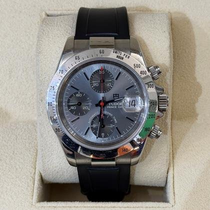 Tudor Prince Date 40mm quadrante grey del 2004 full set top condition con documenti e scatola
