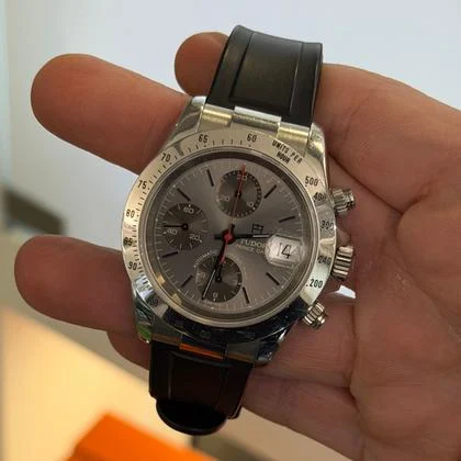 Tudor Prince Date 40mm quadrante grey del 2004 full set top condition con documenti e scatola - immagine 4