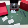 Cartier Santos De Cartier Blue dial medium 35mm NUOVO 2025 full set con documenti e scatola