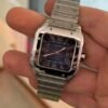 Cartier Santos De Cartier Blue dial medium 35mm NUOVO 2025 full set con documenti e scatola